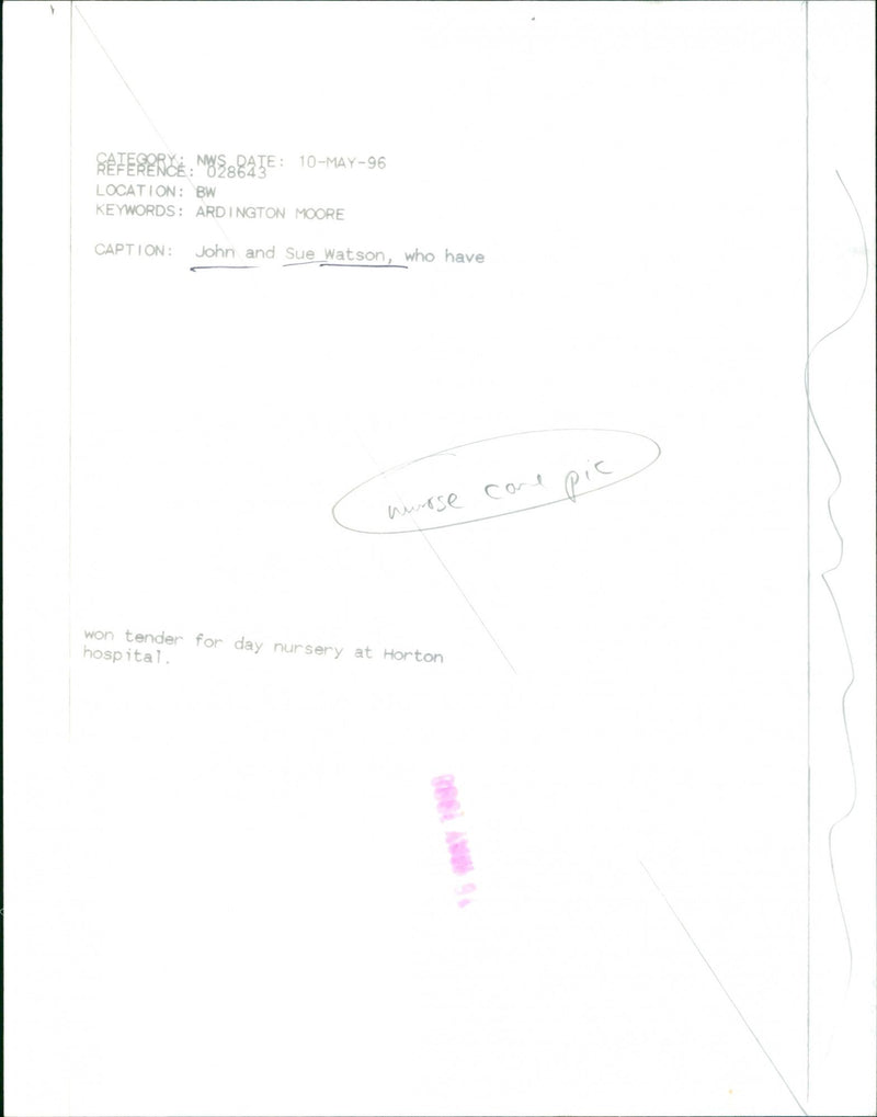 John and Sue Watson - Vintage Photograph