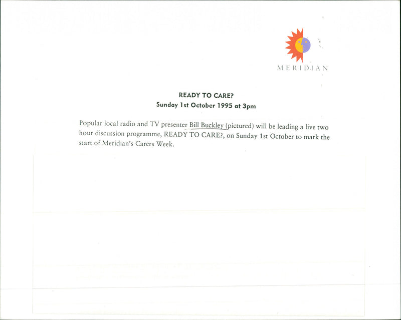 Bill Buckley - Vintage Photograph