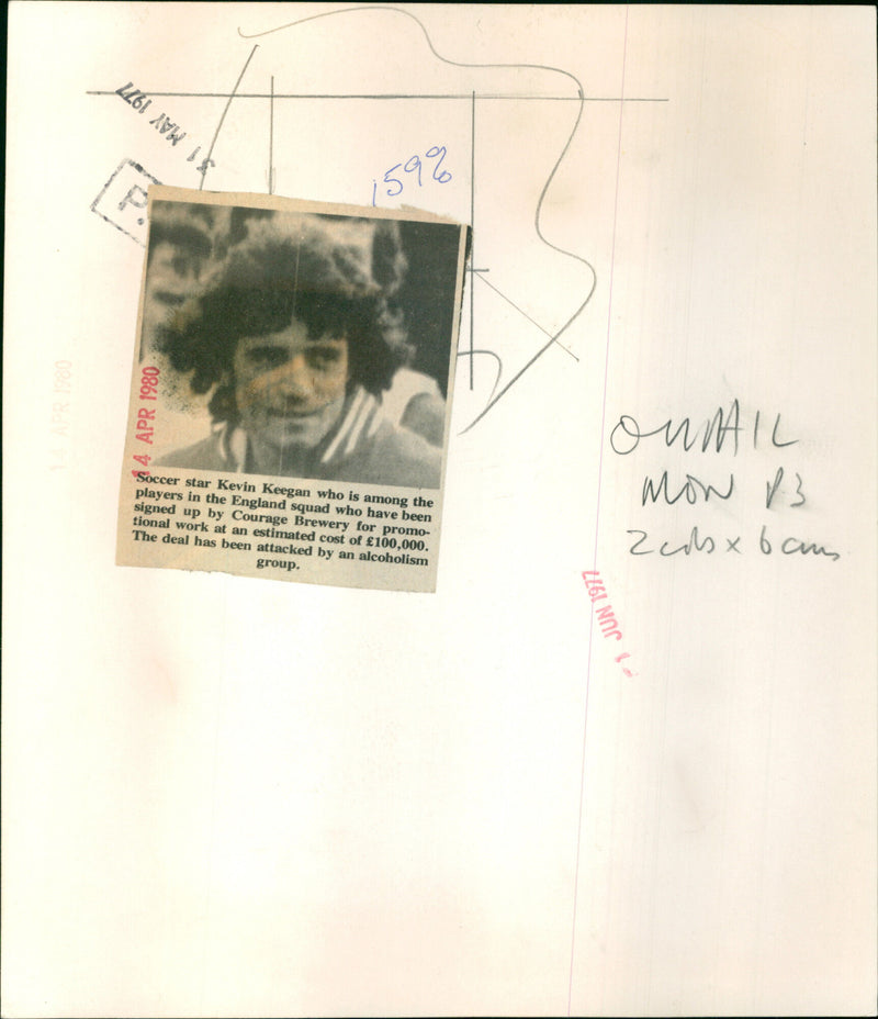 Kevin Keegan - Vintage Photograph