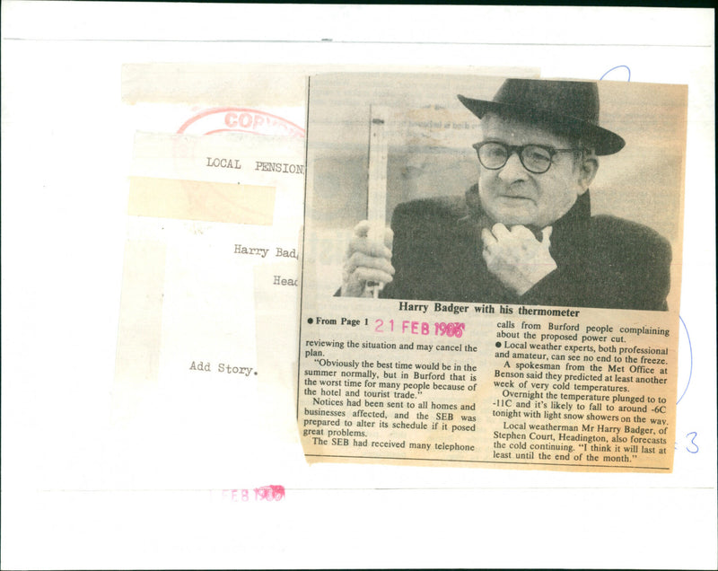 Harry Badger - Vintage Photograph