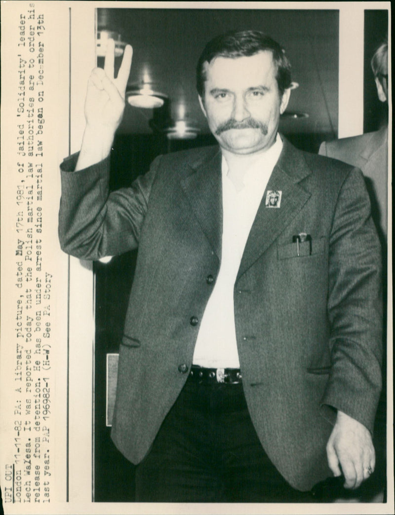 Lech Walesa - Vintage Photograph