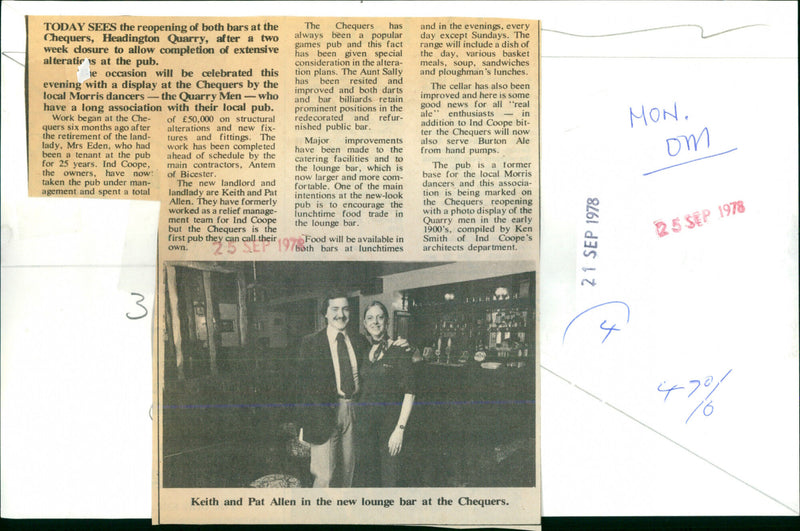 Keith and Pat Allen - Vintage Photograph