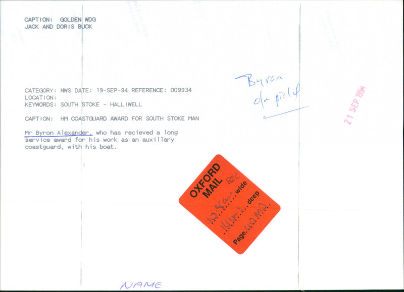 Byron Alexander - Vintage Photograph