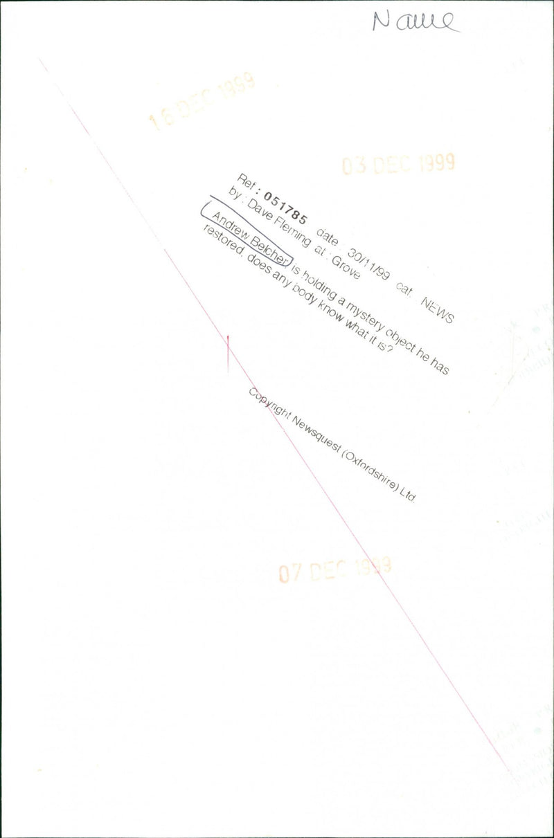 Andrew Belcher - Vintage Photograph