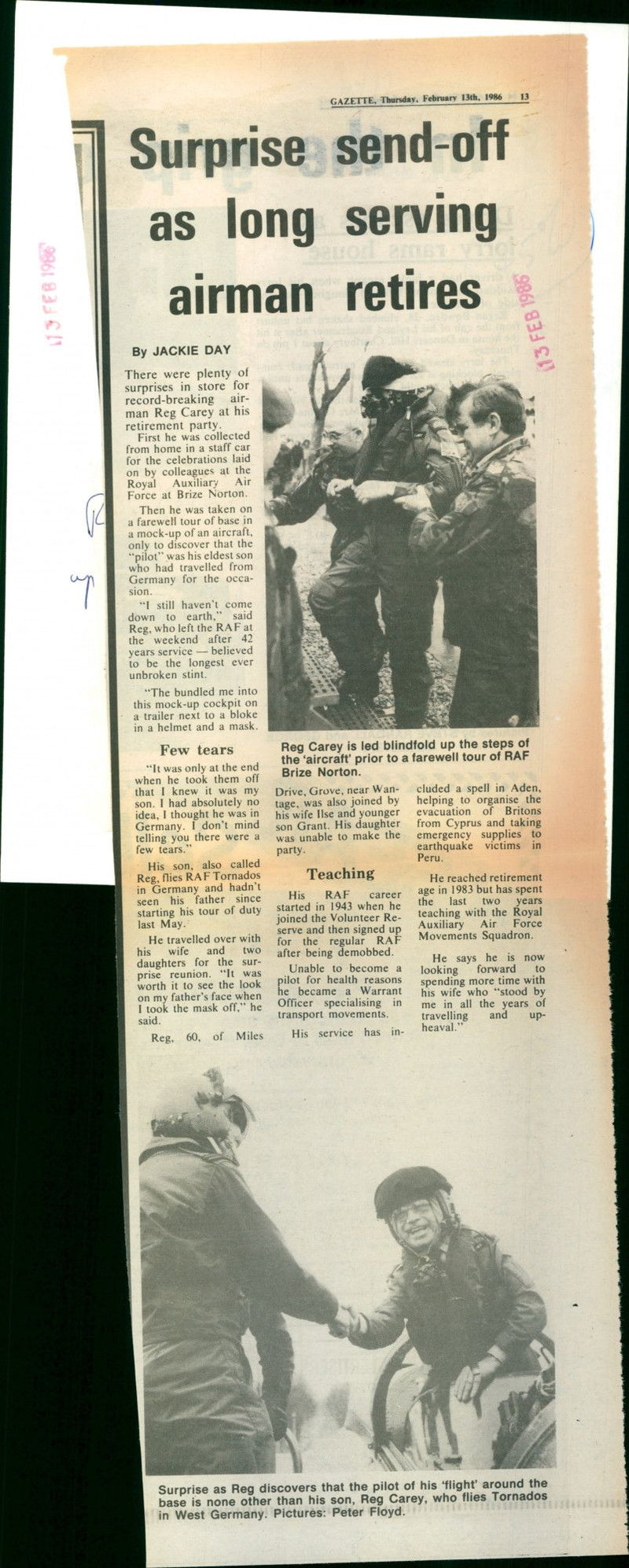 Reg Carey - Vintage Photograph