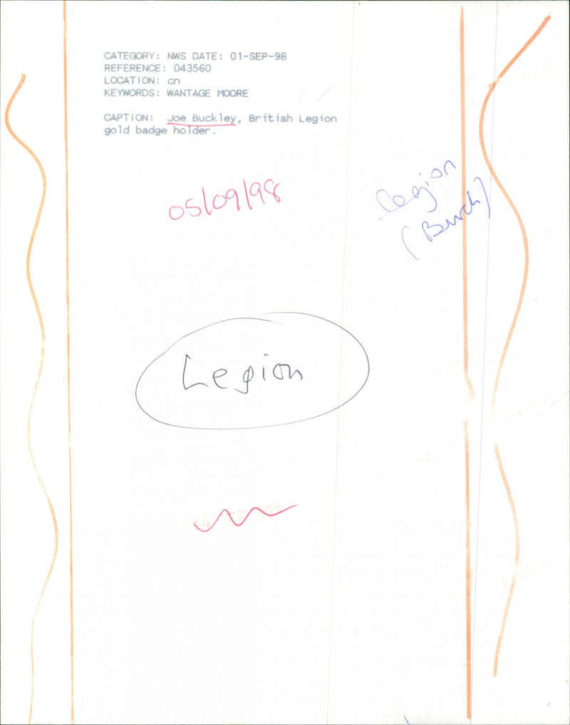 Joe Buckley - Vintage Photograph