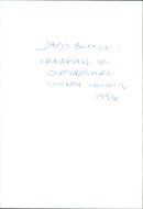 David Buckle - Vintage Photograph