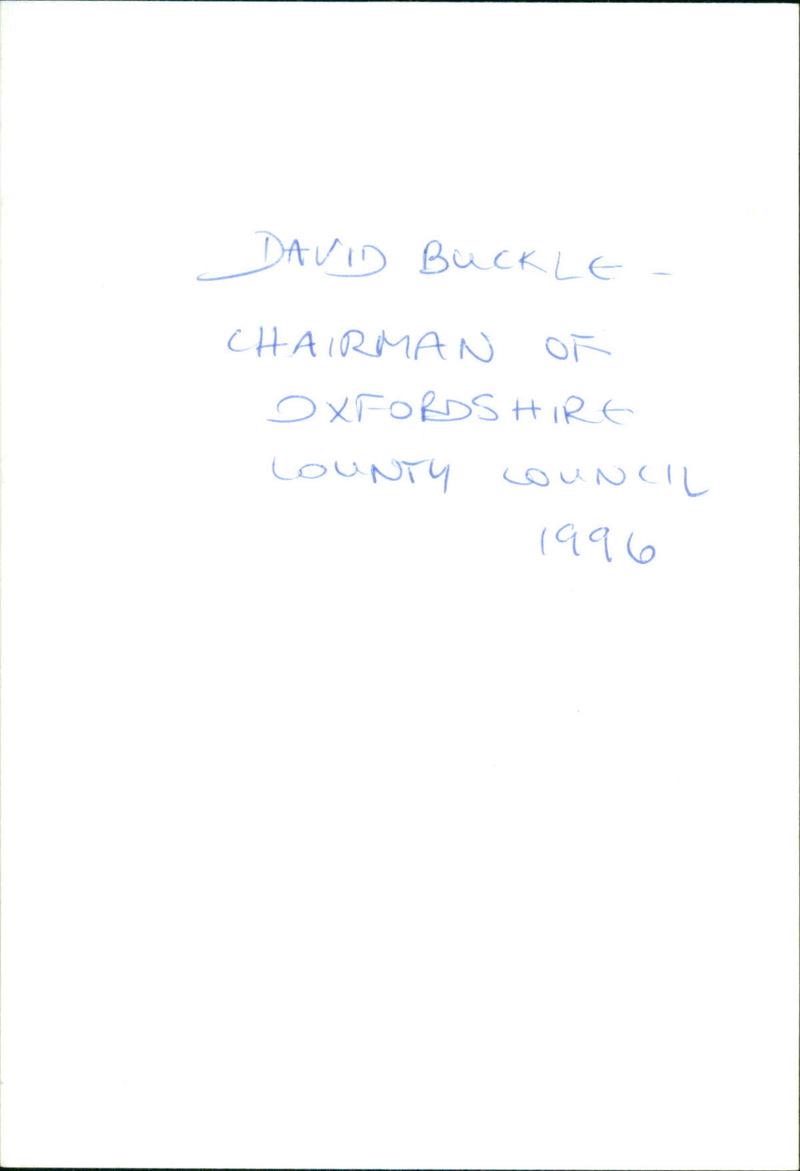 David Buckle - Vintage Photograph