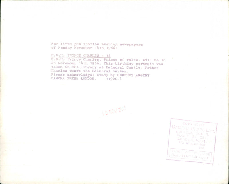 Prince of Wales - Vintage Photograph