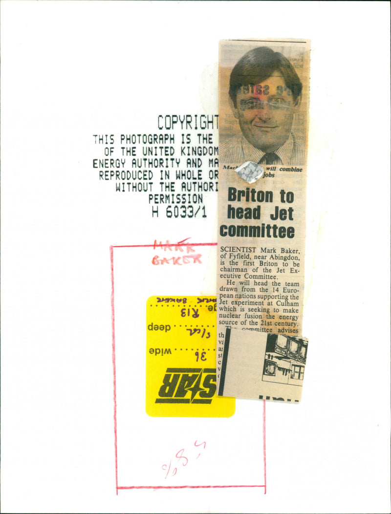 Mark Baker - Vintage Photograph