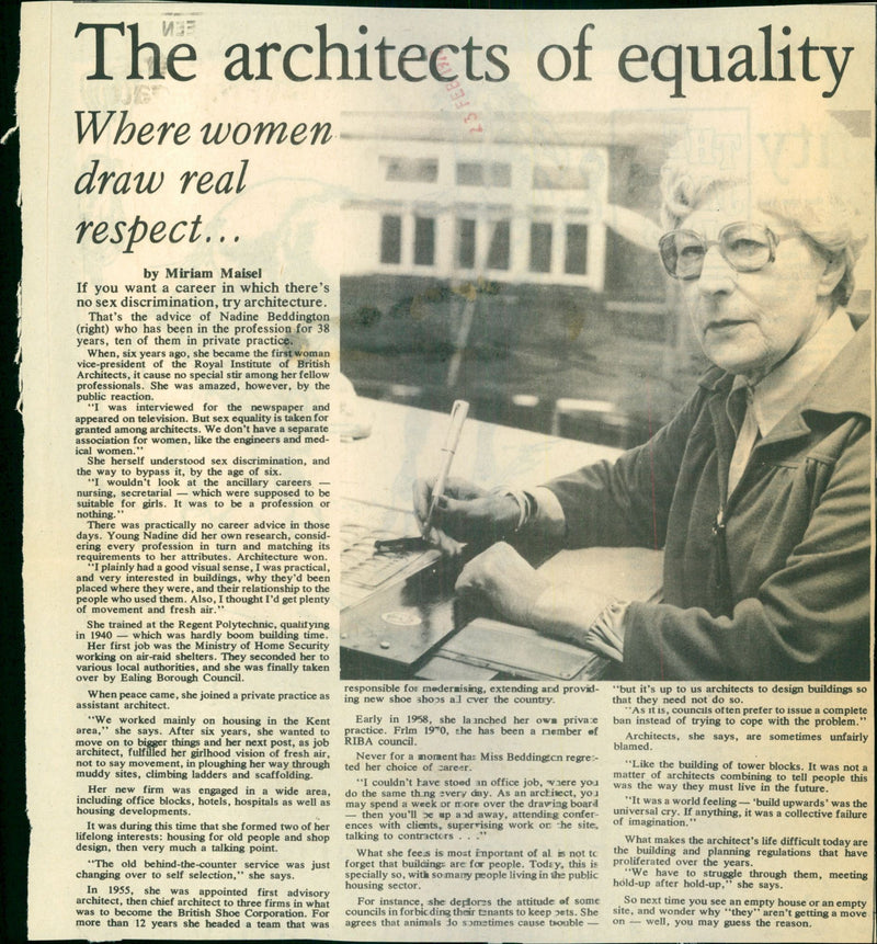 Nadine Beddington - Vintage Photograph