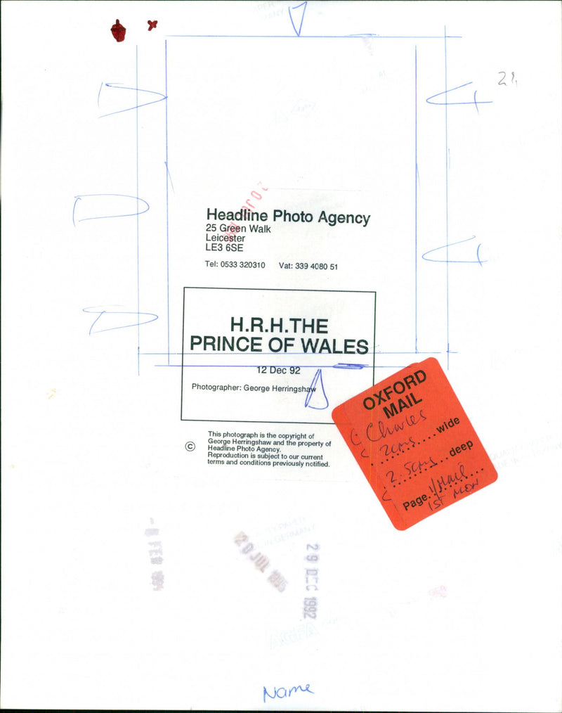 H.R.H. The Prince of Wales - Vintage Photograph