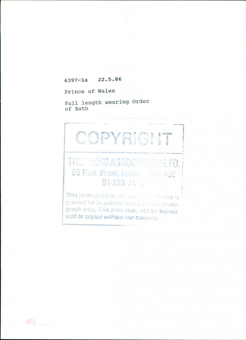 Charles, Prince of Wales - Vintage Photograph