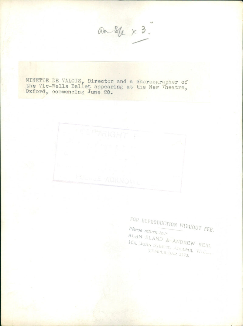 Ninette de Valois - Vintage Photograph