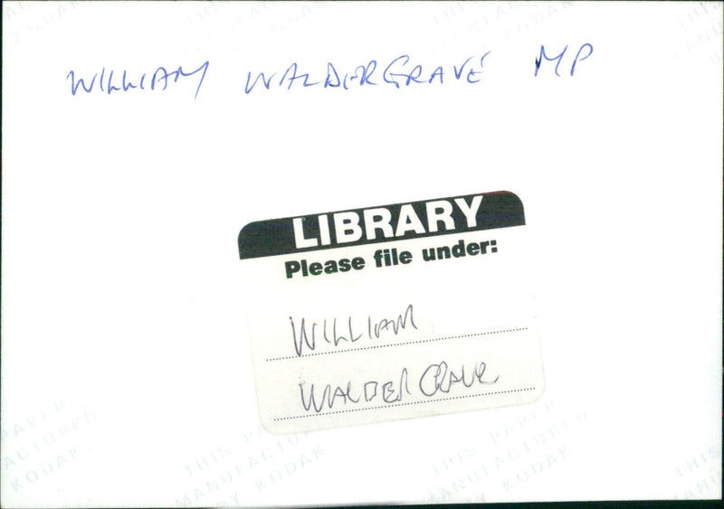 William Waldergrave - Vintage Photograph