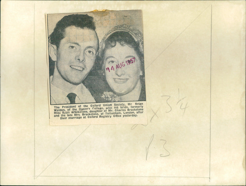 Brian Walden - Vintage Photograph