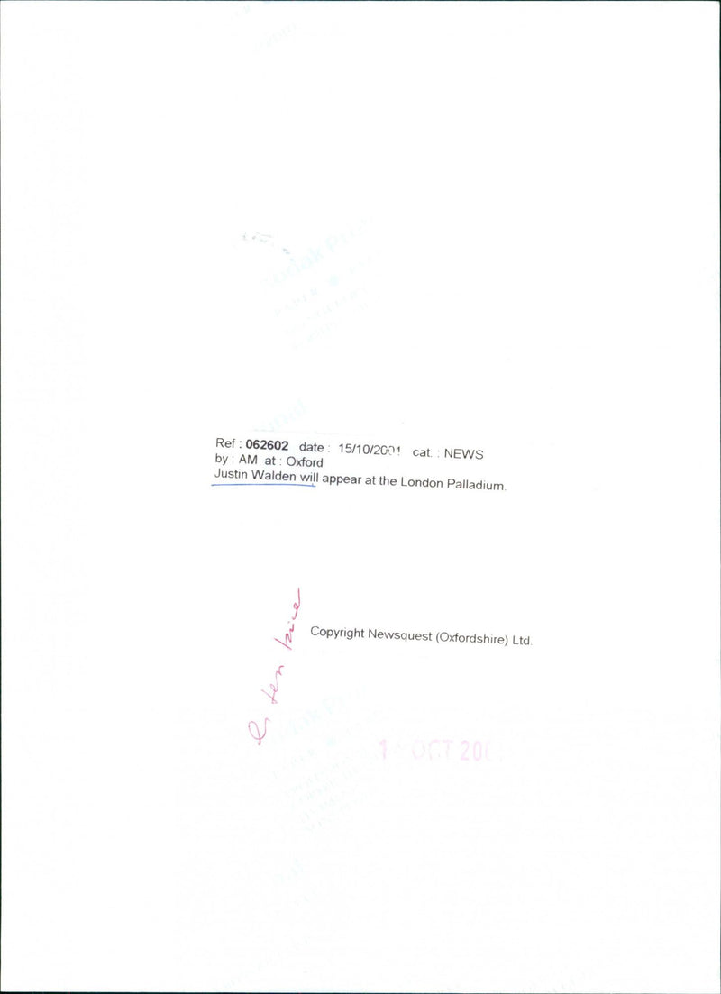 Justin Walden - Vintage Photograph