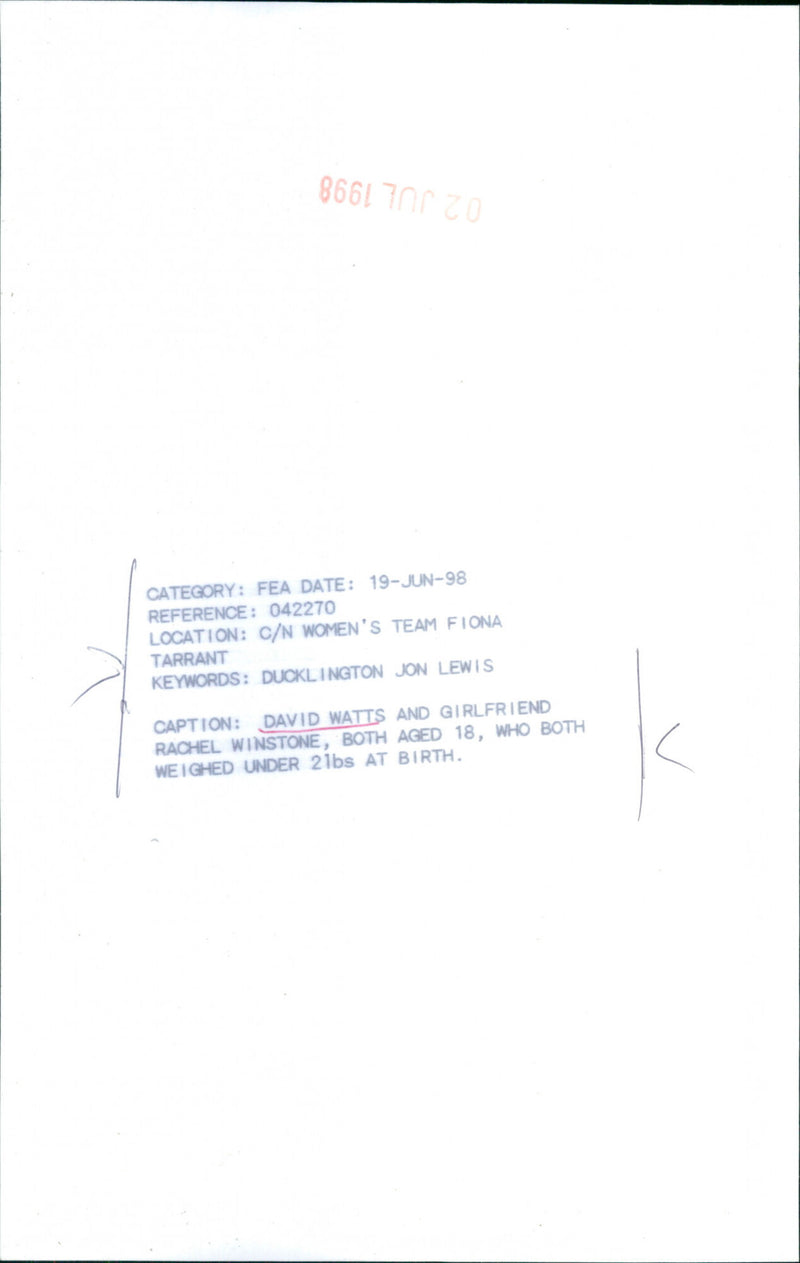 David Watts - Vintage Photograph