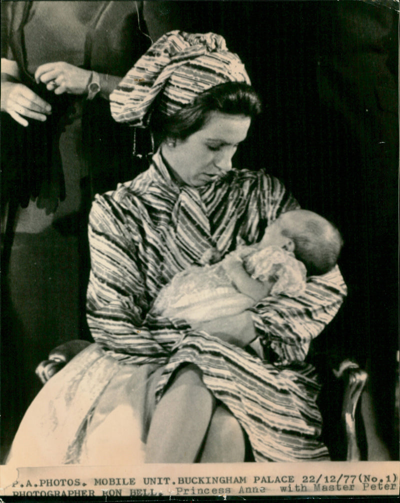 Princess Anne and her baby - Vintage Photograph