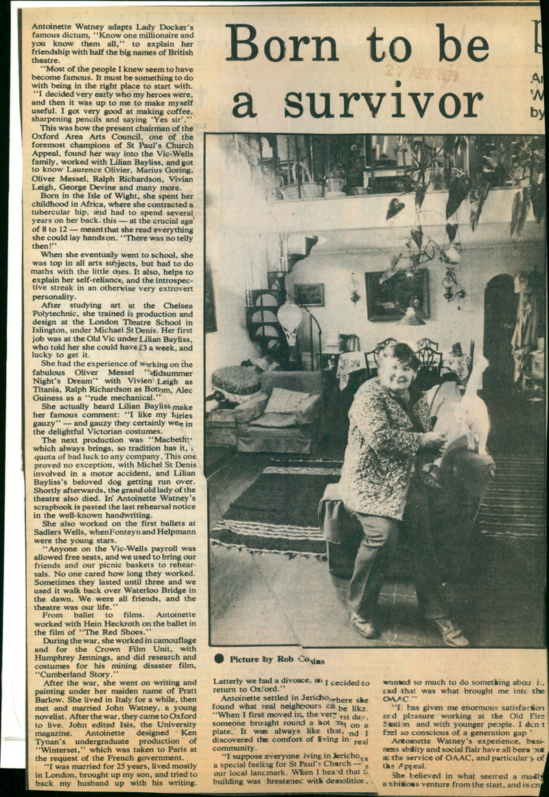 Antoinette Watney - Vintage Photograph