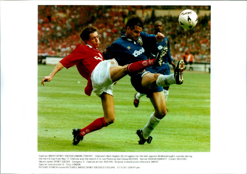 Mark Hughes, Juninho - Vintage Photograph