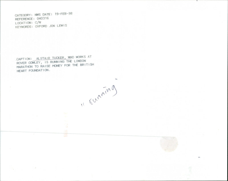 Alstair Tucker - Vintage Photograph