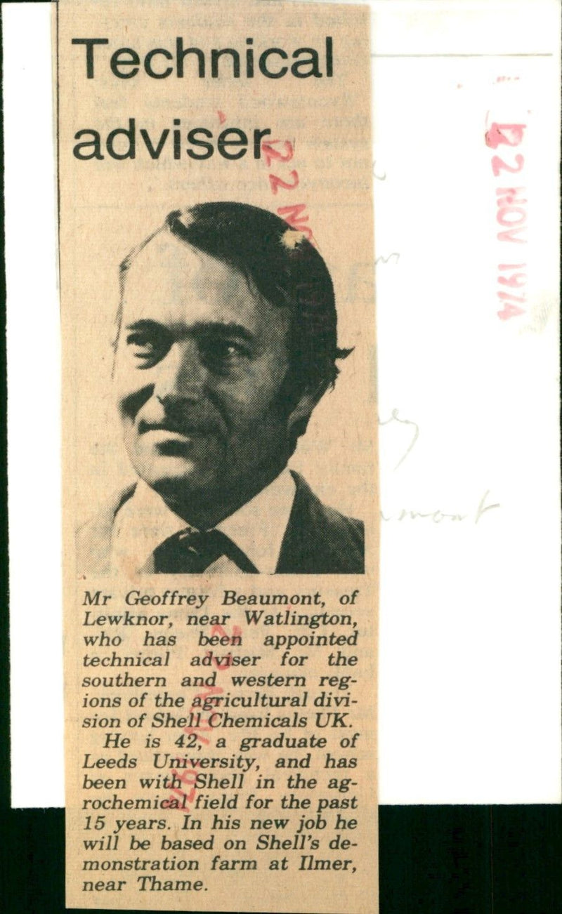 Geoffrey Beaumont - Vintage Photograph