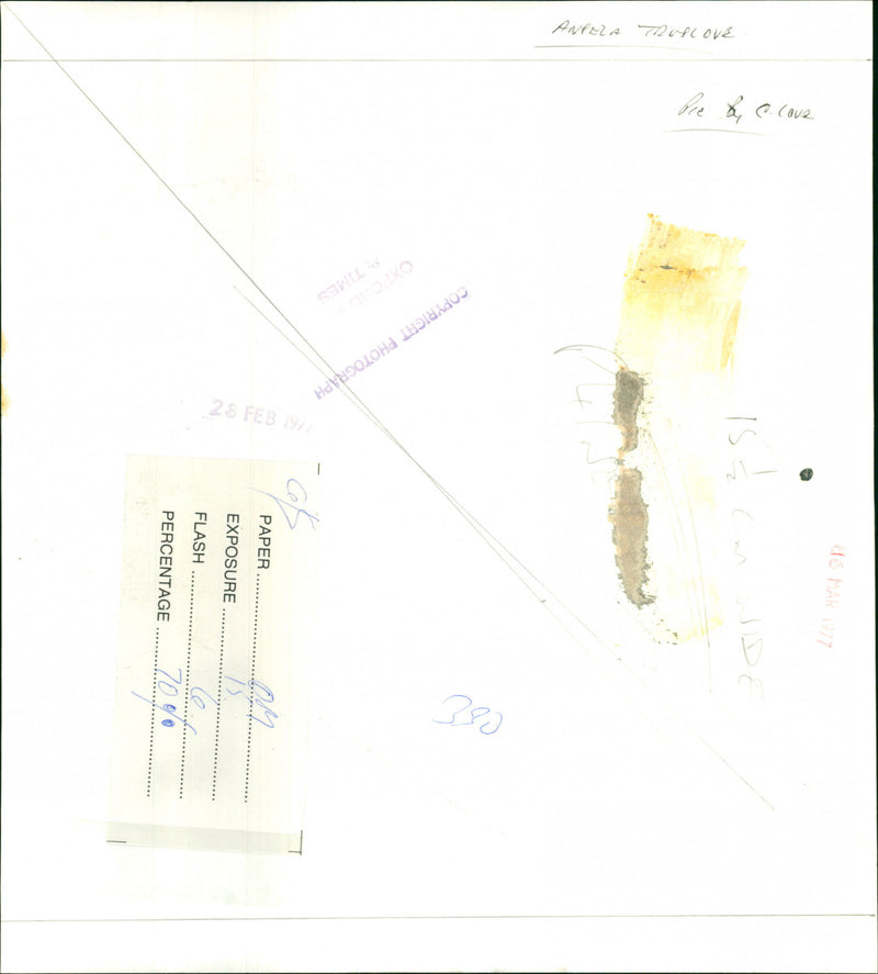 Angela Truslove - Vintage Photograph