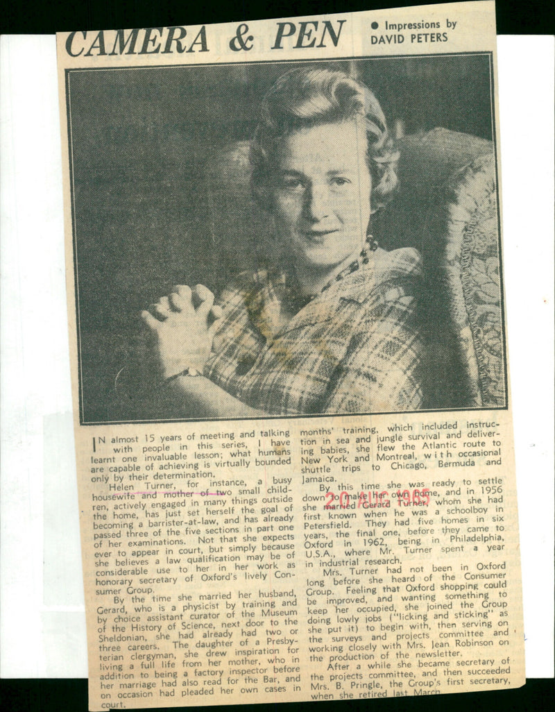 Helen Turner - Vintage Photograph