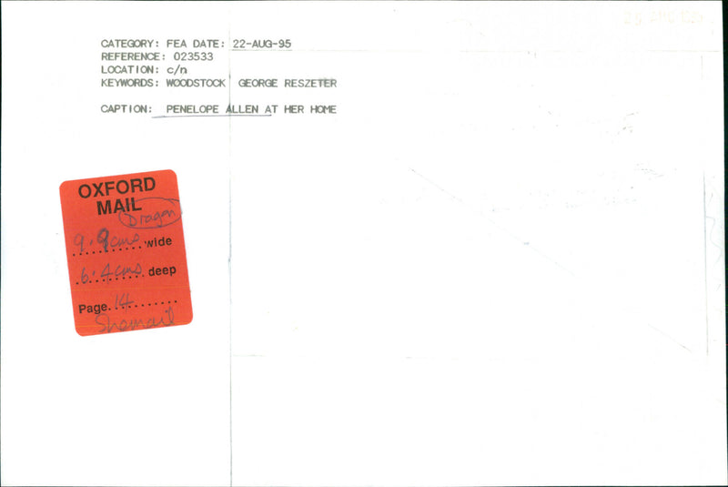 Penelope Allen - Vintage Photograph