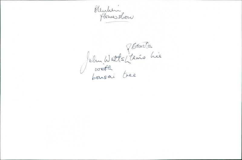 John Watts - Vintage Photograph