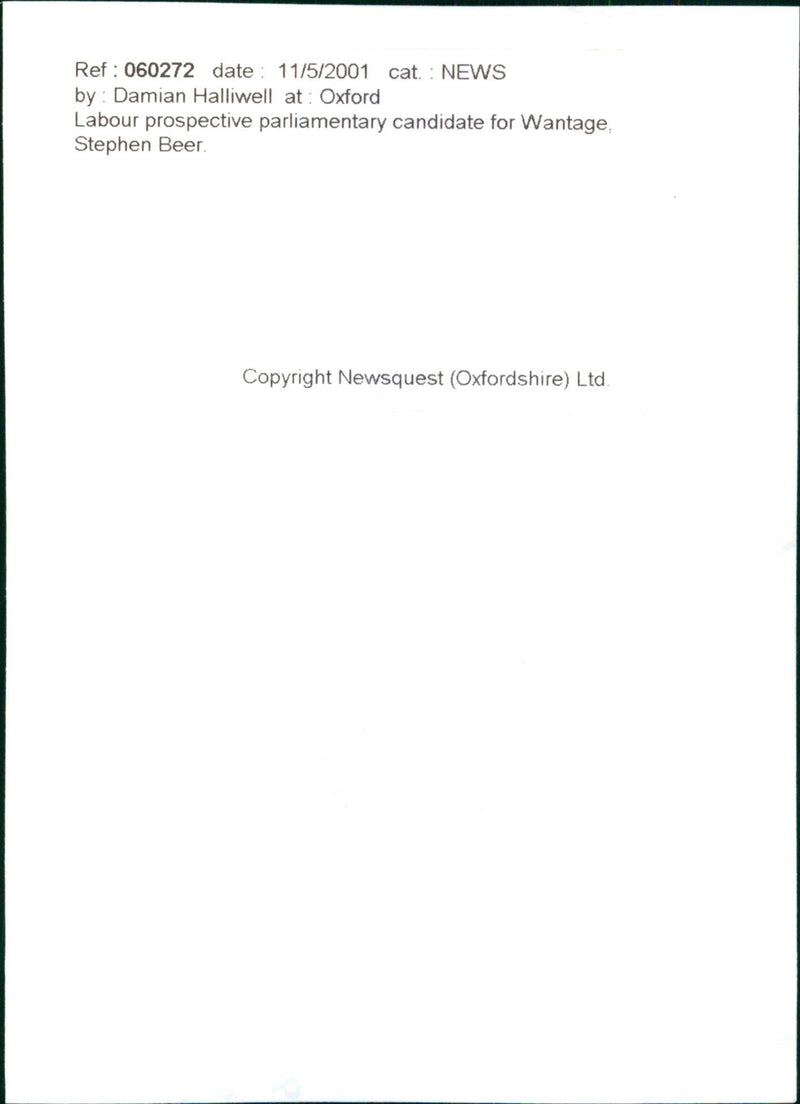 Stephen Beer - Vintage Photograph