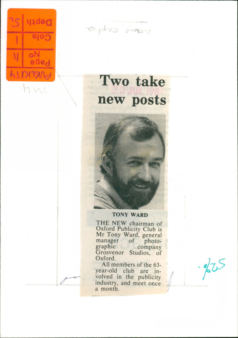 Tony Ward - Vintage Photograph