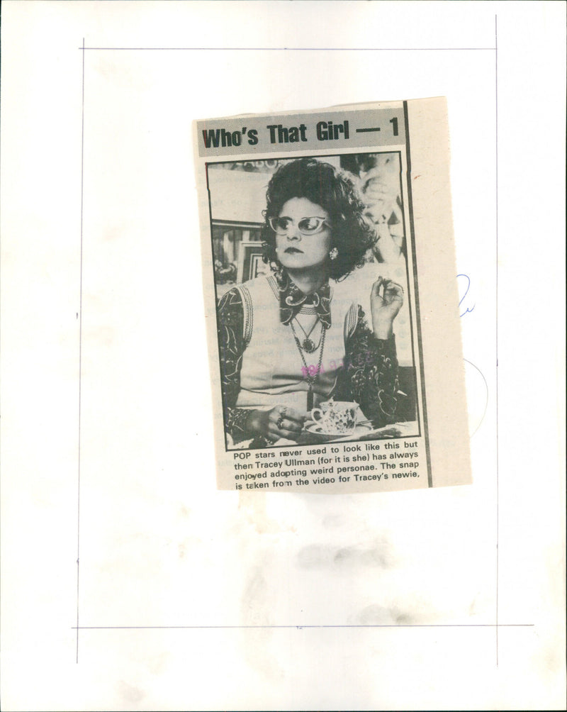 Tracey Ullman - Vintage Photograph