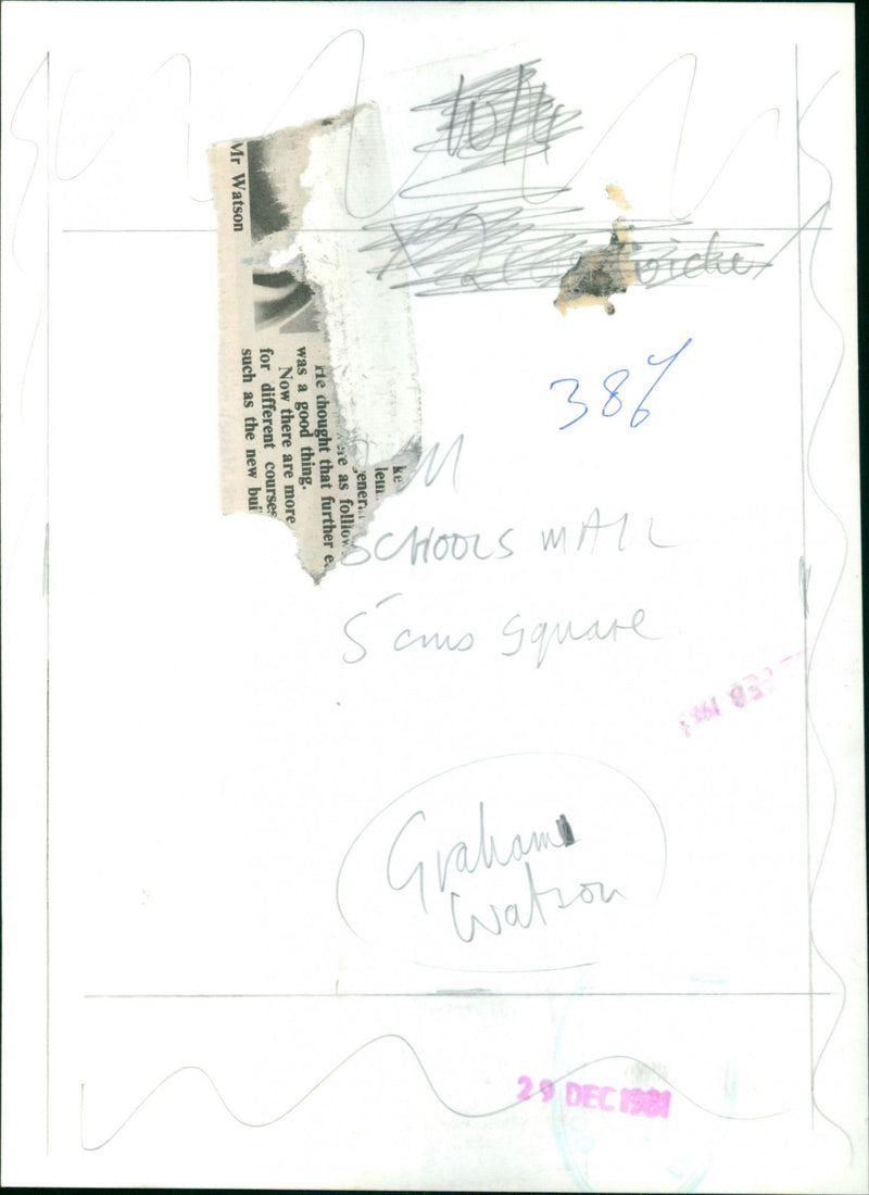 Graham Watson - Vintage Photograph