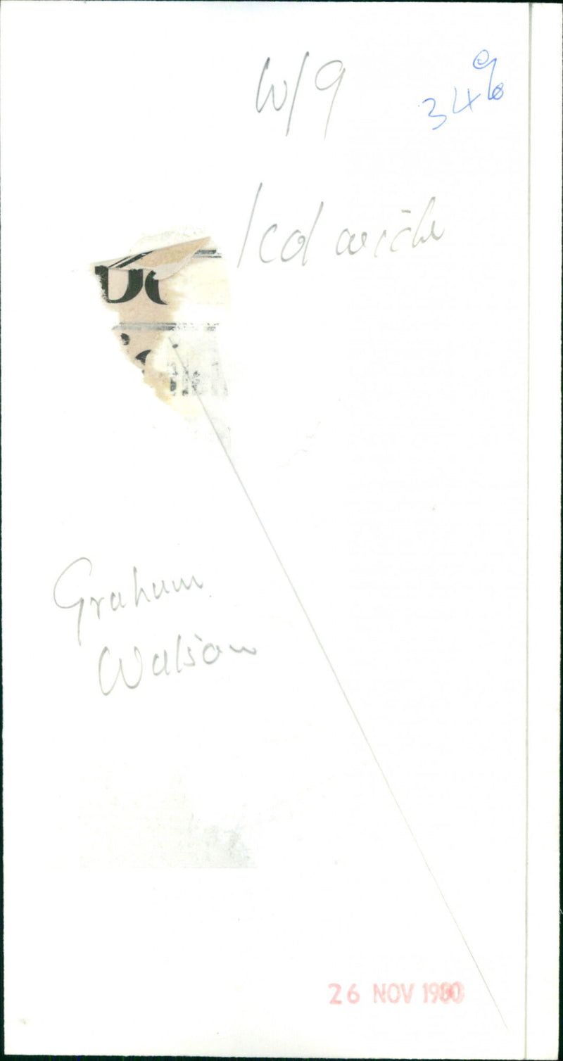 Graham Watson - Vintage Photograph