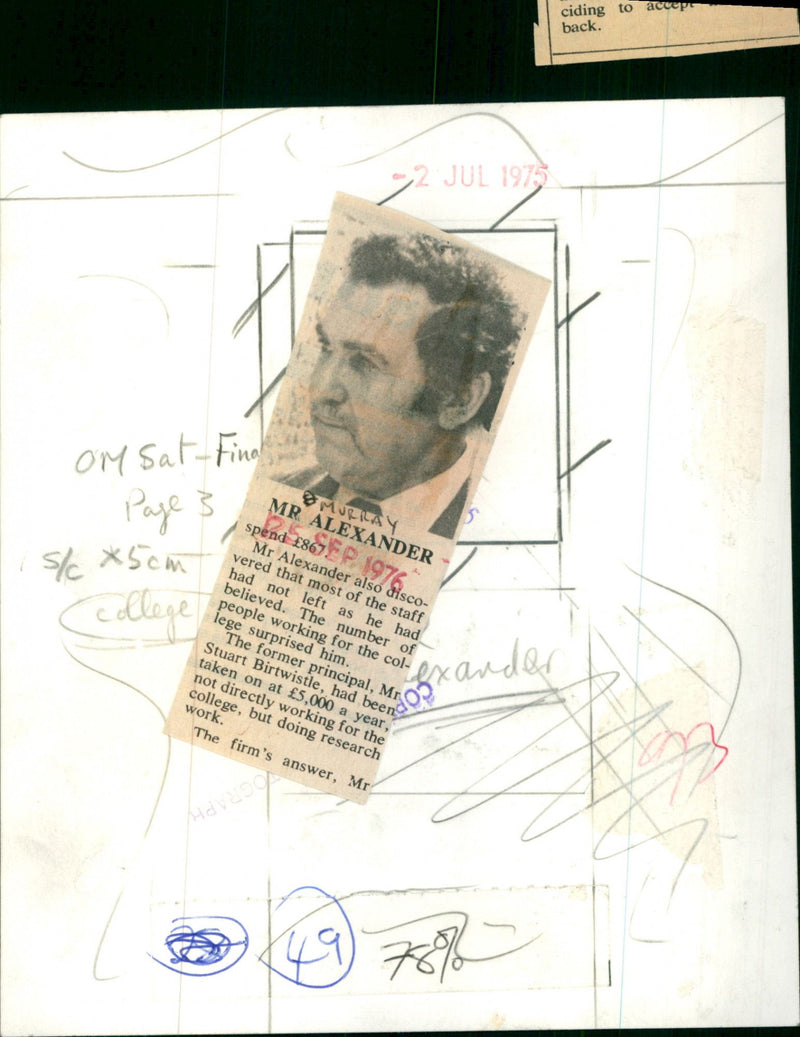 Murray Alexander - Vintage Photograph