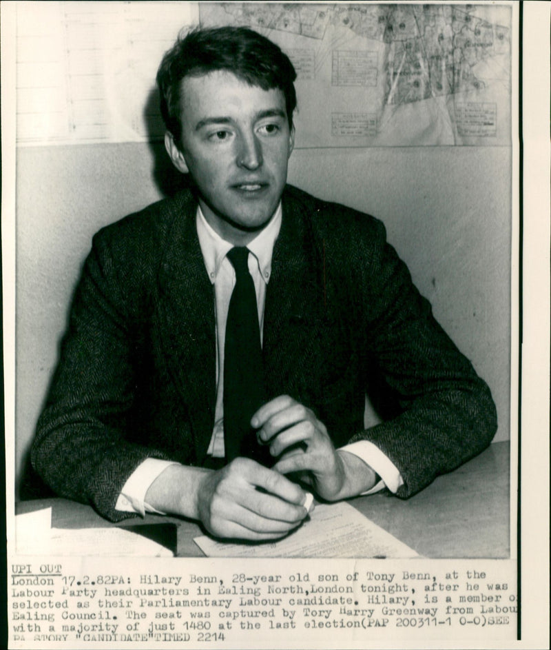 Hilary Benn - Vintage Photograph