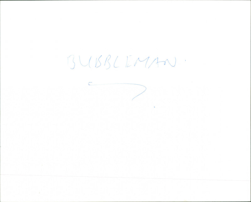 Bubbleman Band - Vintage Photograph