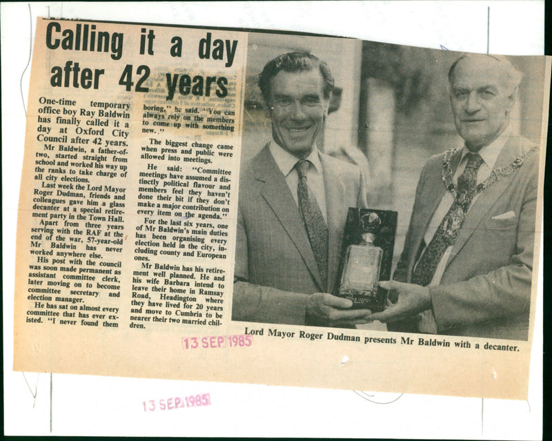 Ray Baldwin - Vintage Photograph