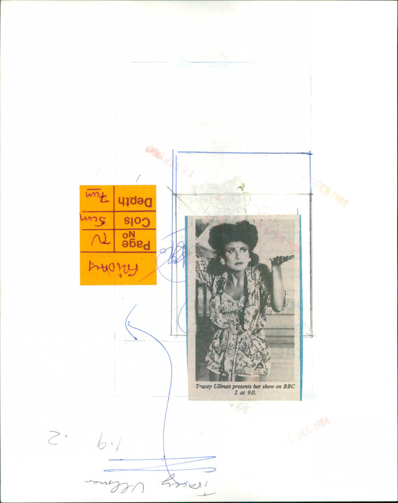 Tracey Ullman - Vintage Photograph