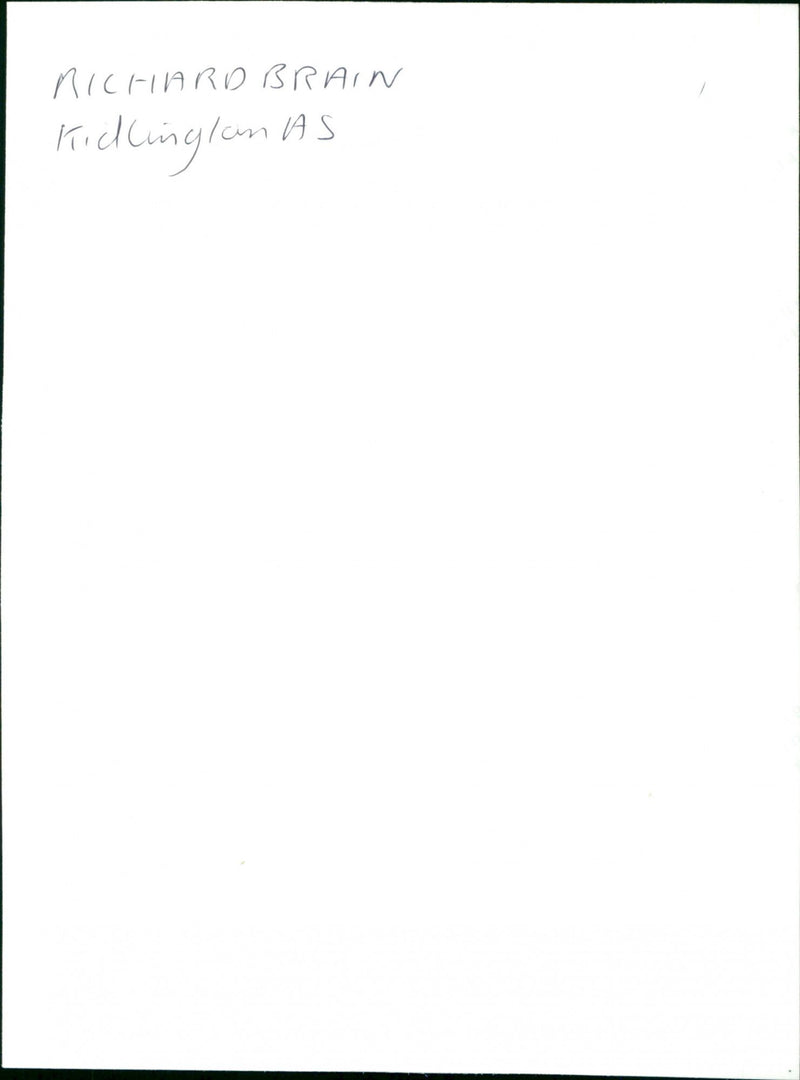 Richard Brain - Vintage Photograph