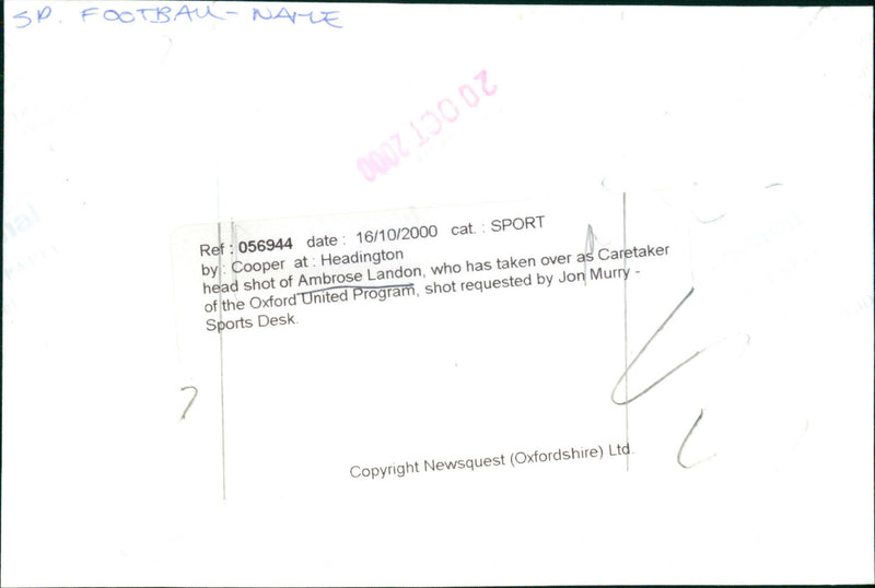 Ambrose Landon - Vintage Photograph