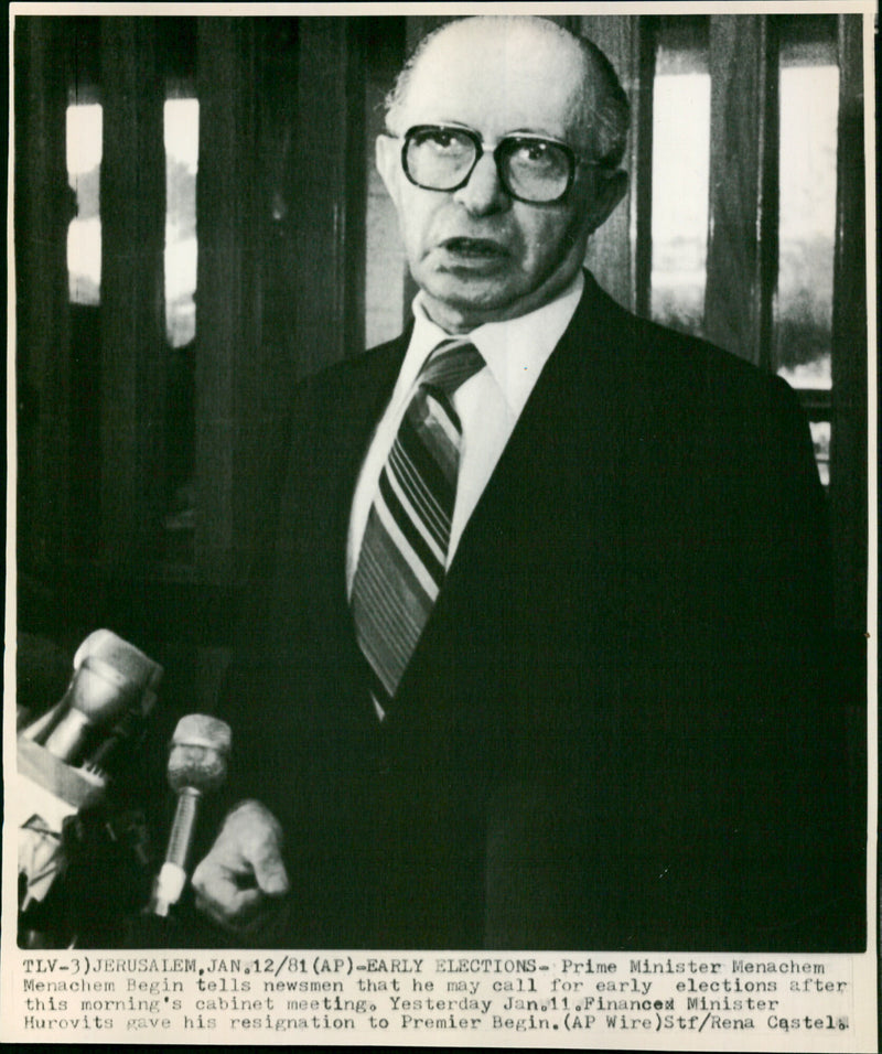 Menachem Begin - Vintage Photograph