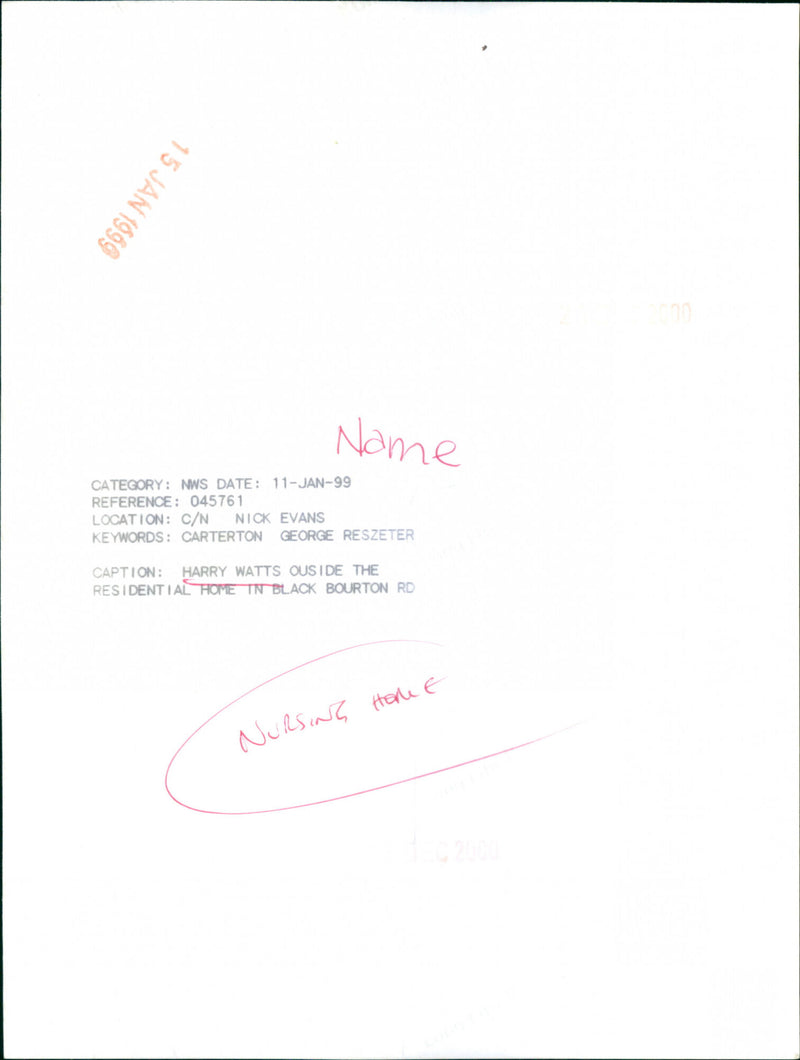 Harry Watts - Vintage Photograph