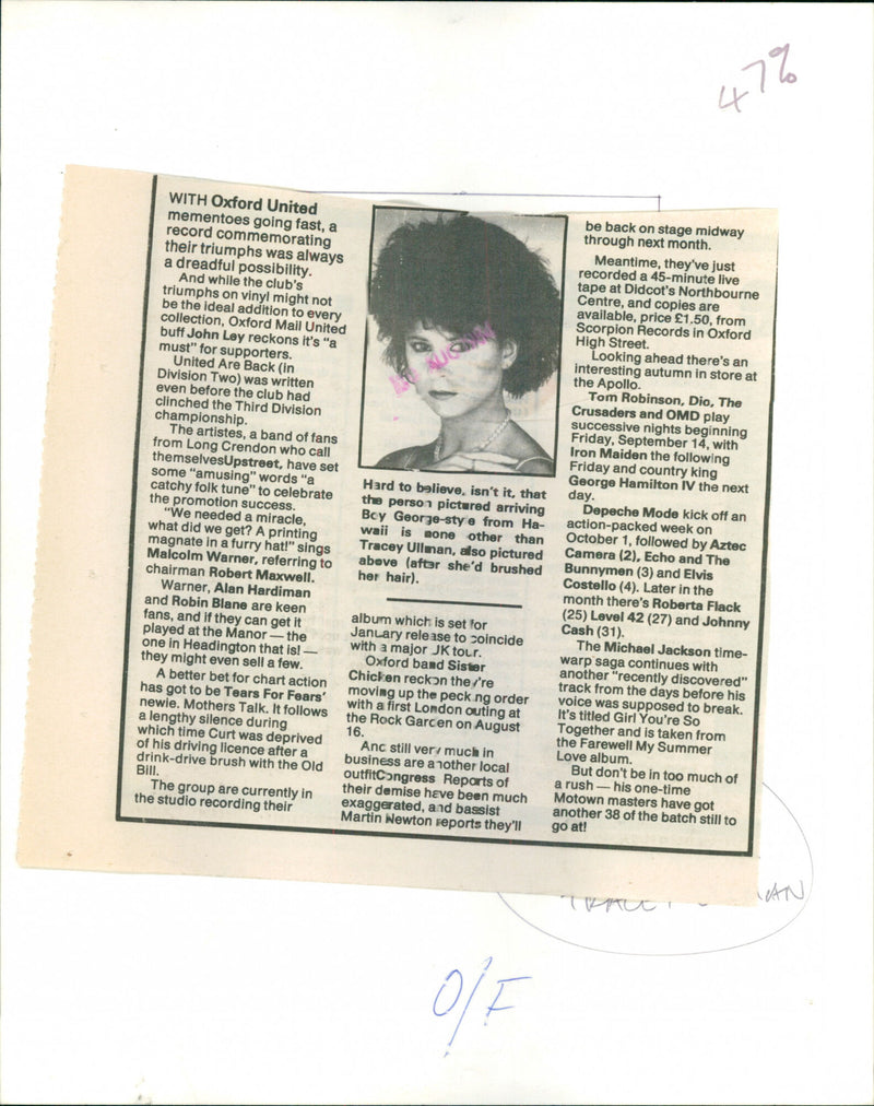 Tracey Ullman - Vintage Photograph