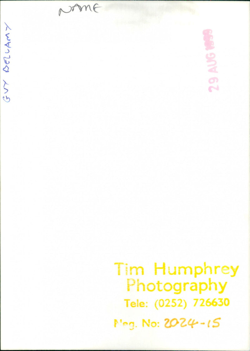 Guy Bellamy - Vintage Photograph