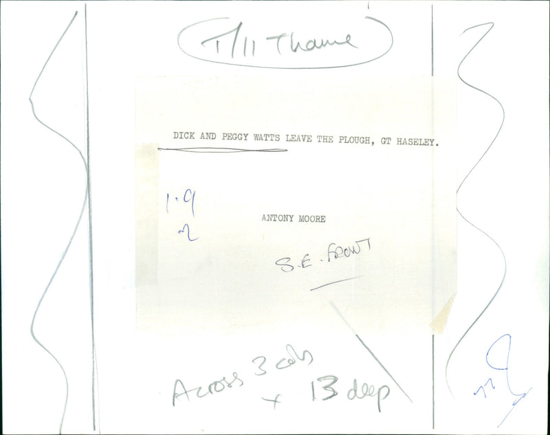 Dick and Peggy Watts - Vintage Photograph