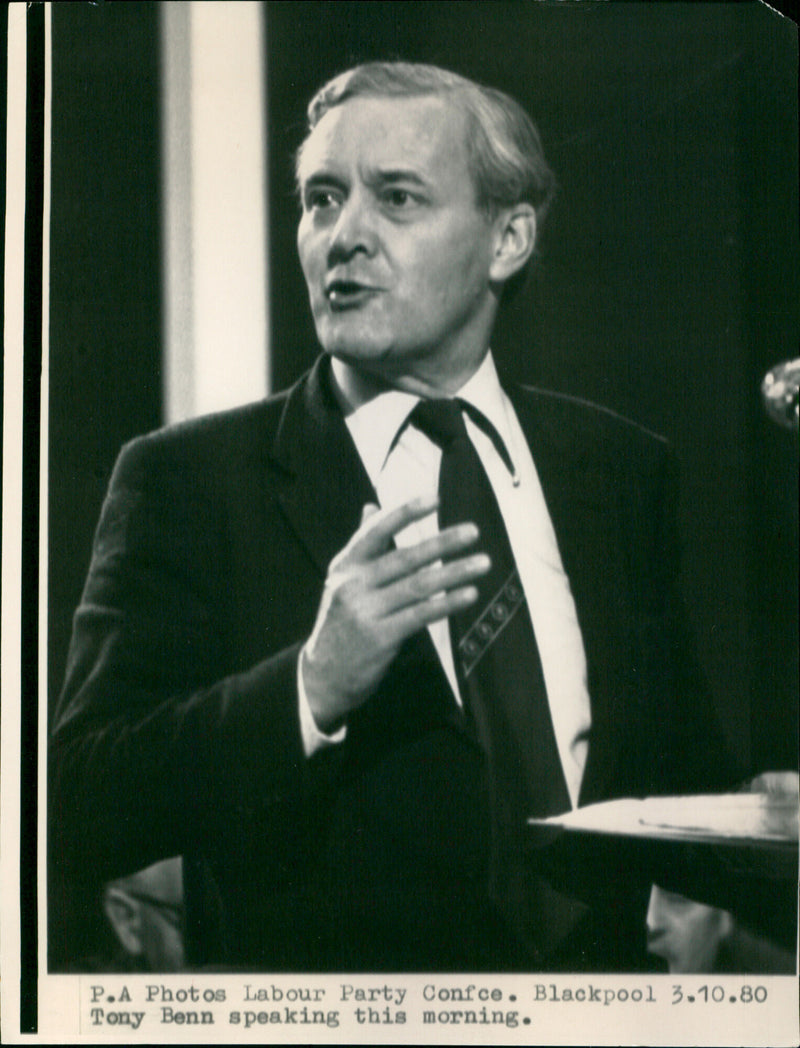 Tony Benn - Vintage Photograph