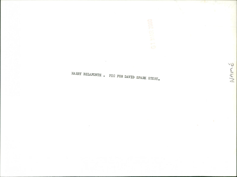 Harry Belafonte - Vintage Photograph